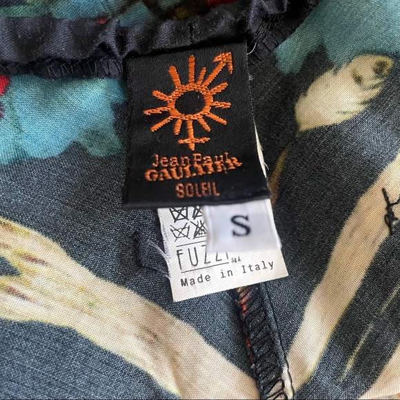 Jean Paul Gaultier Vintage Soleil Designer 1990s Printed Halter Dress - Picture 9 of 14